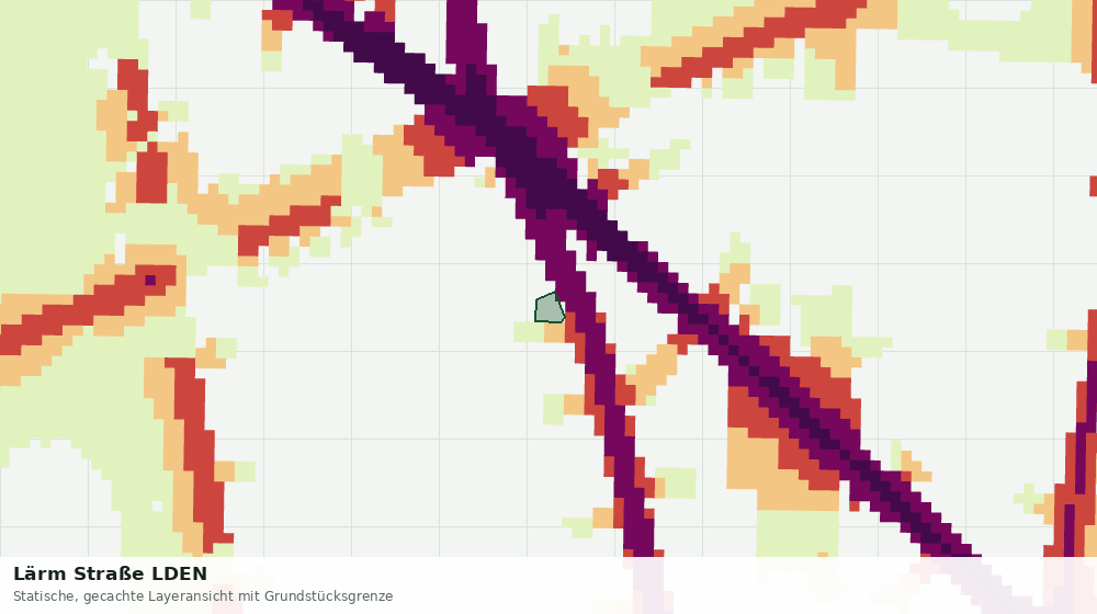 Statische Kartenansicht: Lärm Straße LDEN