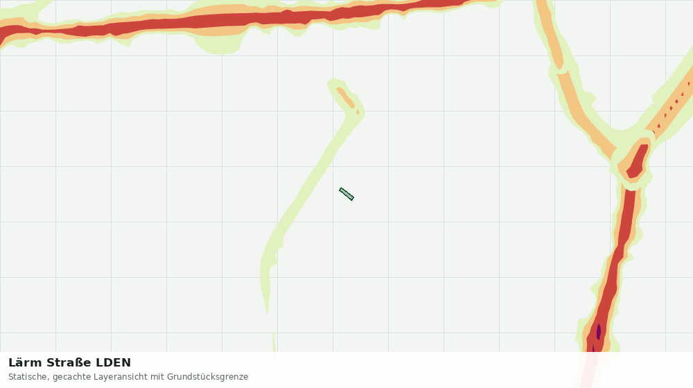 Statische Kartenansicht: Lärm Straße LDEN