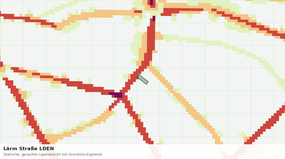 Statische Kartenansicht: Lärm Straße LDEN