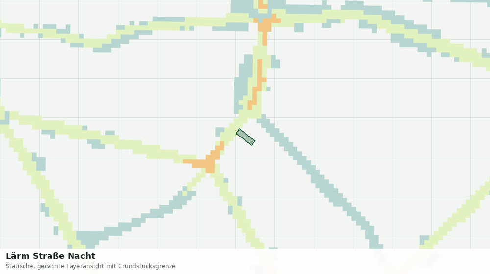 Statische Kartenansicht: Lärm Straße Nacht