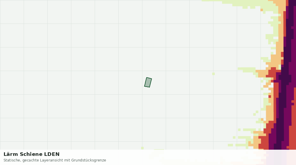 Statische Kartenansicht: Lärm Schiene LDEN