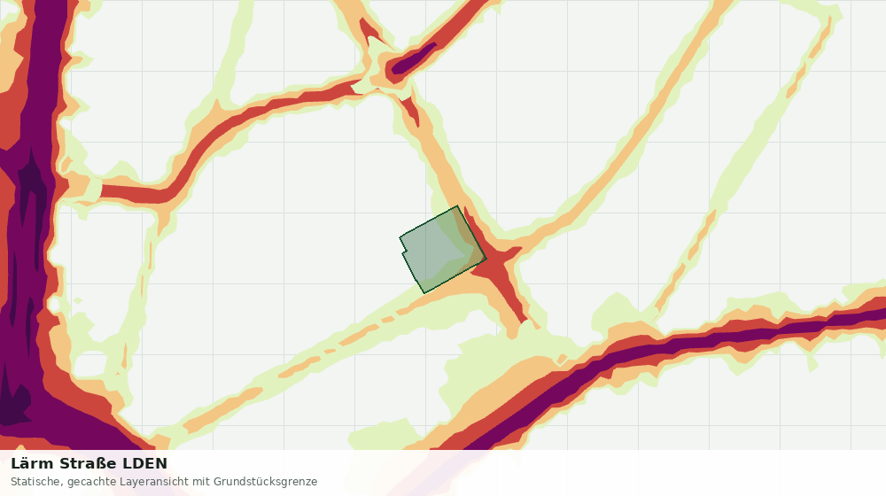 Statische Kartenansicht: Lärm Straße LDEN