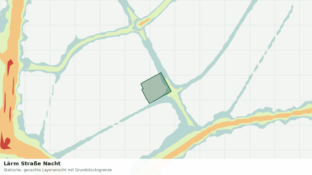 Statische Kartenansicht: Lärm Straße Nacht
