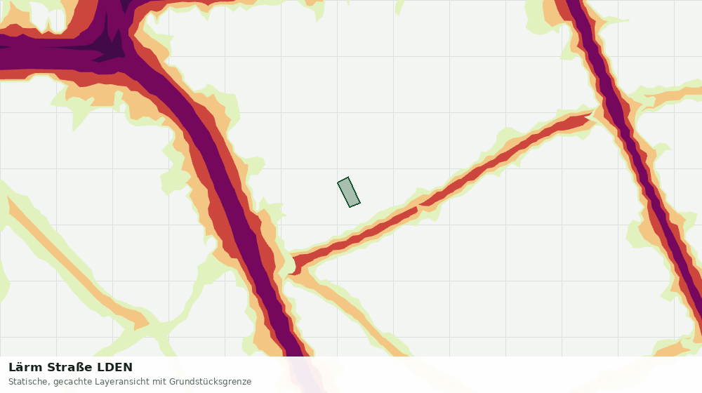 Statische Kartenansicht: Lärm Straße LDEN