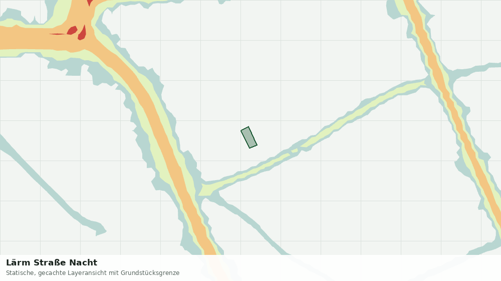 Statische Kartenansicht: Lärm Straße Nacht