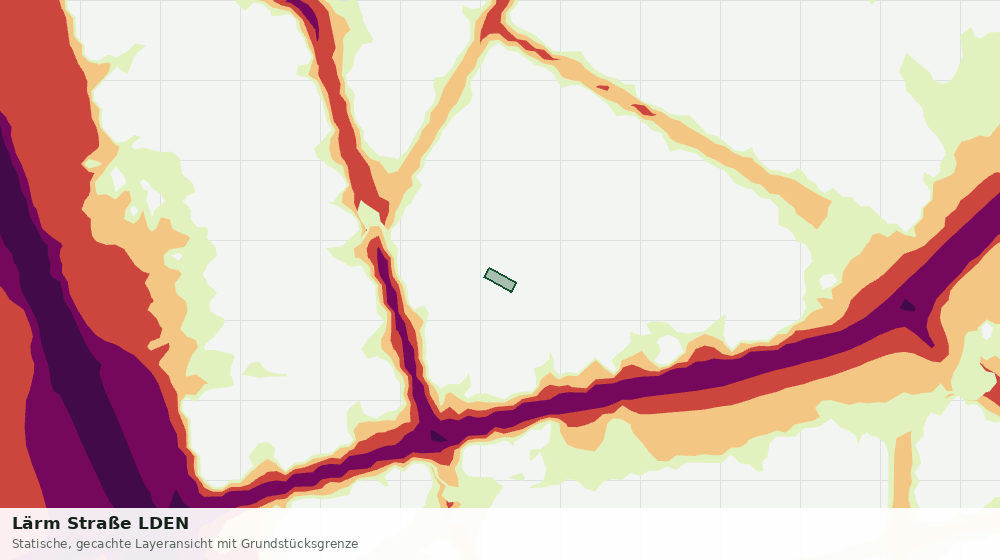 Statische Kartenansicht: Lärm Straße LDEN