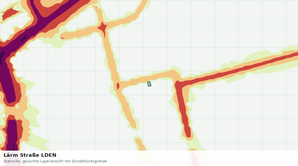 Statische Kartenansicht: Lärm Straße LDEN