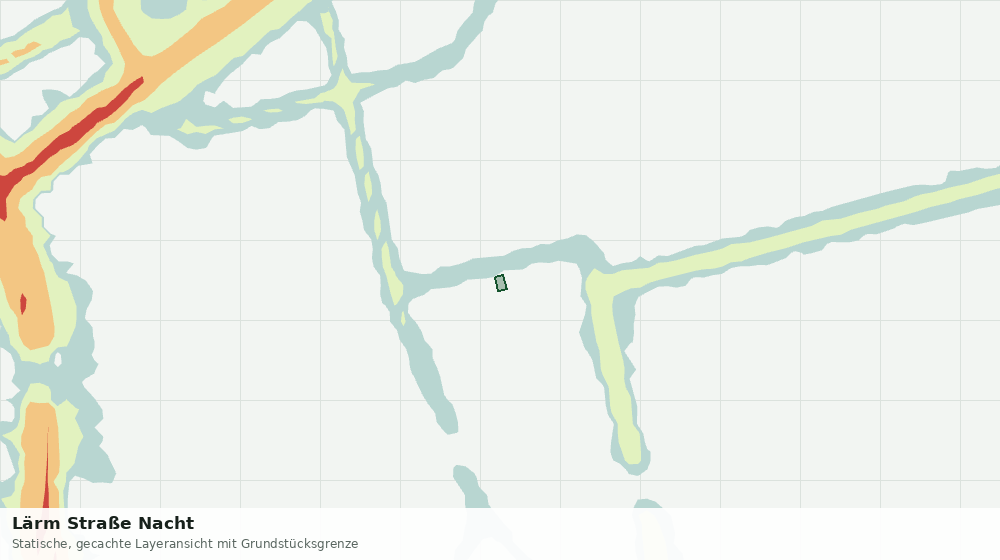 Statische Kartenansicht: Lärm Straße Nacht