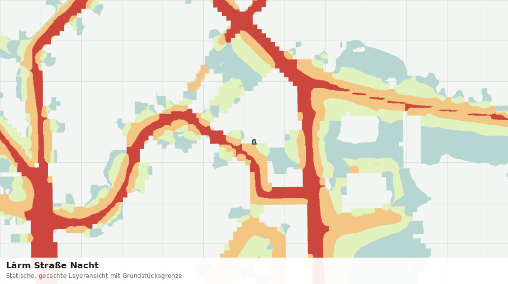 Statische Kartenansicht: Lärm Straße Nacht