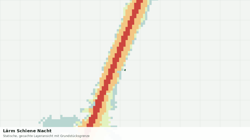Statische Kartenansicht: Lärm Schiene Nacht