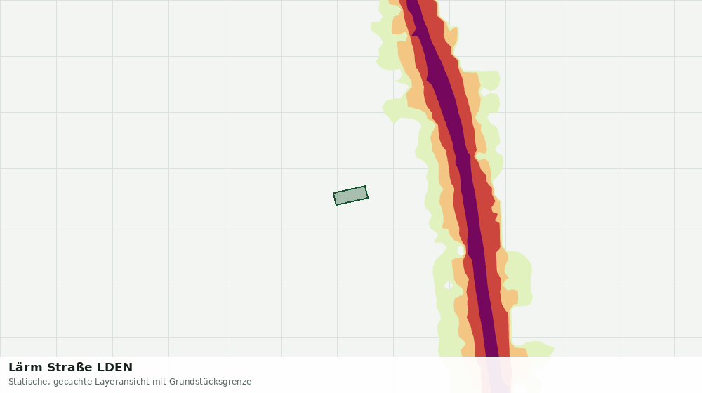 Statische Kartenansicht: Lärm Straße LDEN