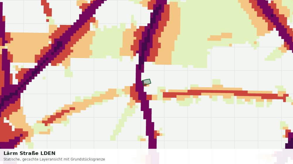 Statische Kartenansicht: Lärm Straße LDEN