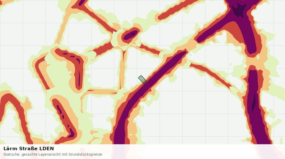 Statische Kartenansicht: Lärm Straße LDEN