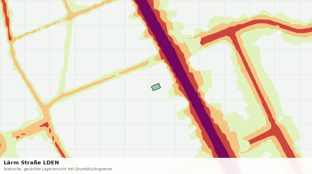 Statische Kartenansicht: Lärm Straße LDEN