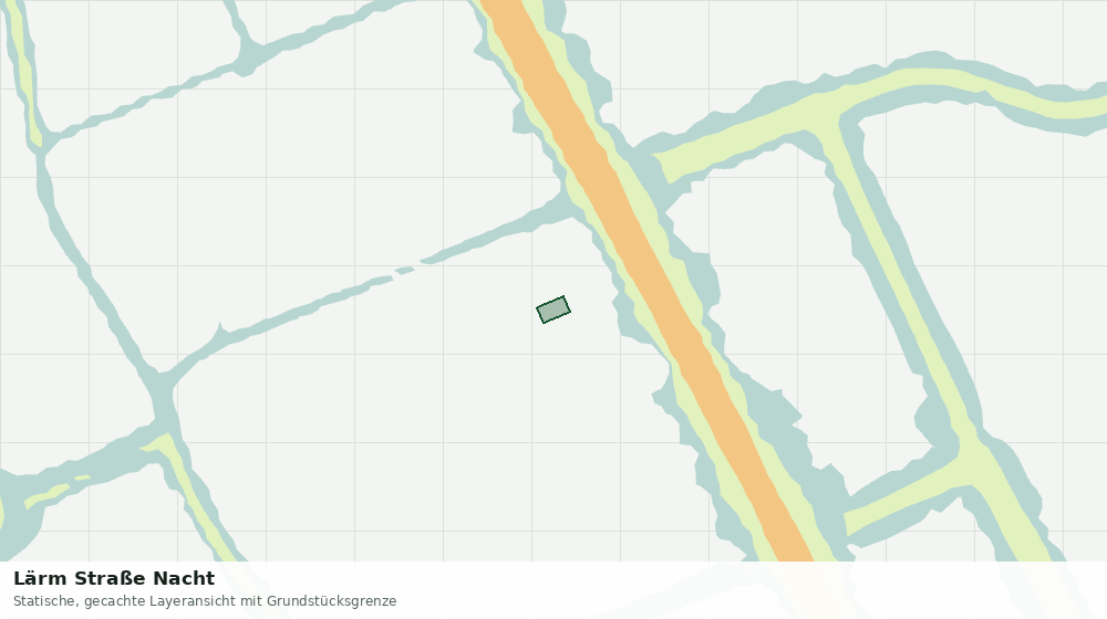 Statische Kartenansicht: Lärm Straße Nacht