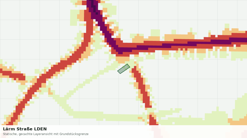 Statische Kartenansicht: Lärm Straße LDEN
