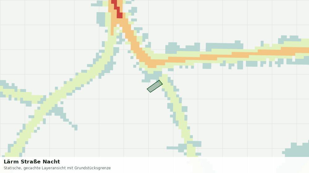 Statische Kartenansicht: Lärm Straße Nacht