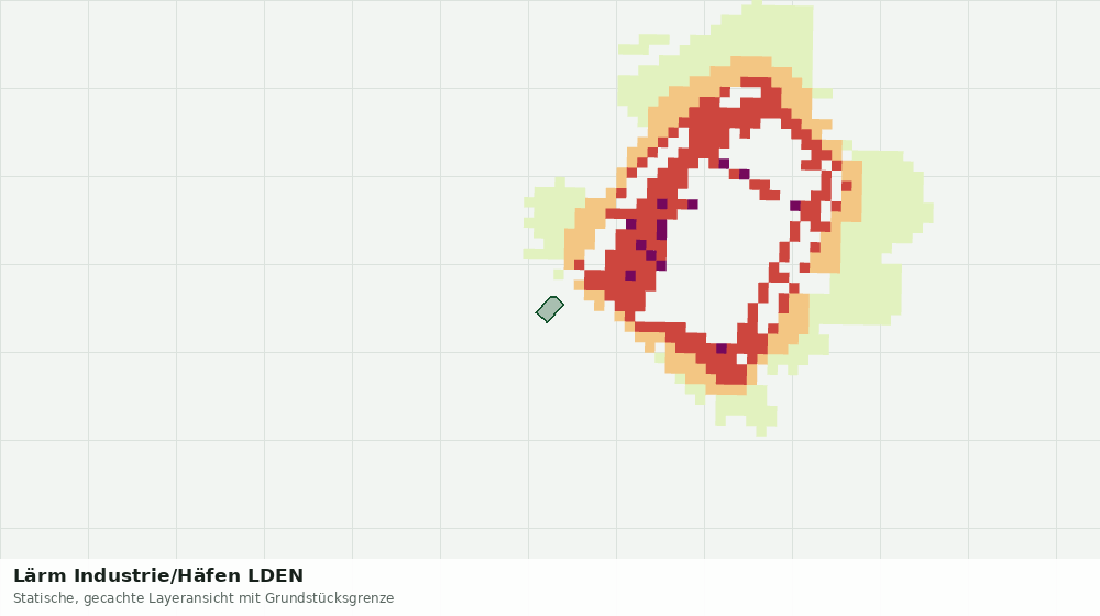 Statische Kartenansicht: Lärm Industrie/Häfen LDEN