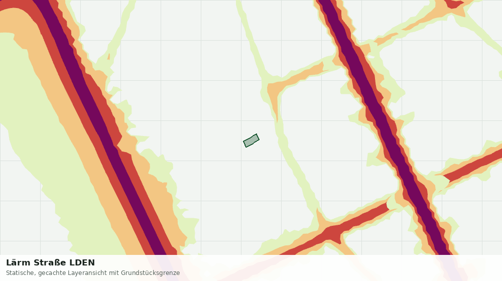 Statische Kartenansicht: Lärm Straße LDEN