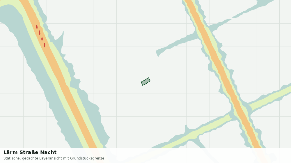 Statische Kartenansicht: Lärm Straße Nacht