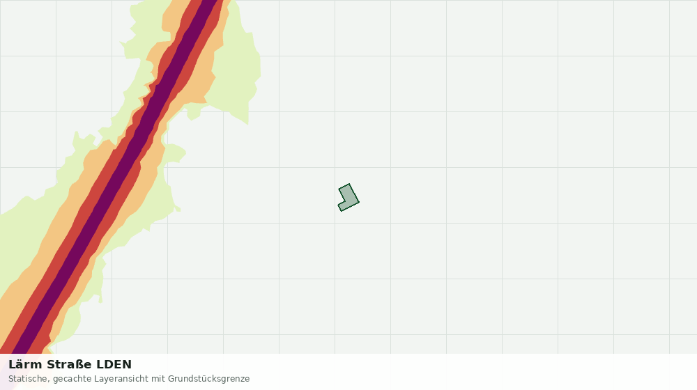 Statische Kartenansicht: Lärm Straße LDEN