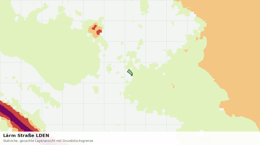 Statische Kartenansicht: Lärm Straße LDEN
