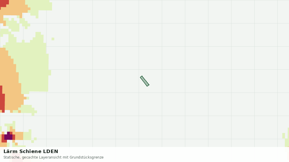 Statische Kartenansicht: Lärm Schiene LDEN