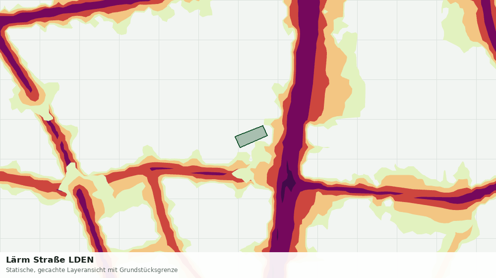 Statische Kartenansicht: Lärm Straße LDEN