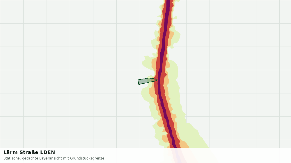 Statische Kartenansicht: Lärm Straße LDEN