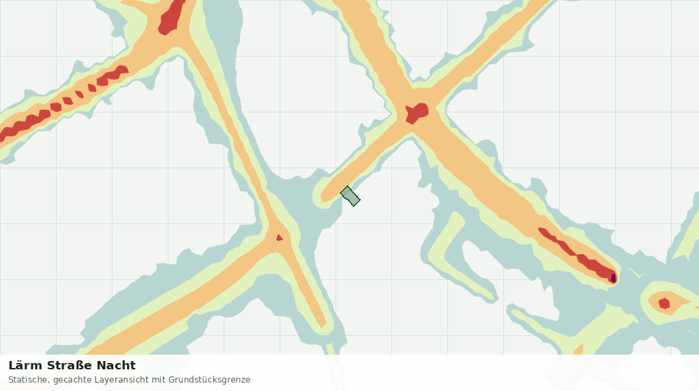 Statische Kartenansicht: Lärm Straße Nacht