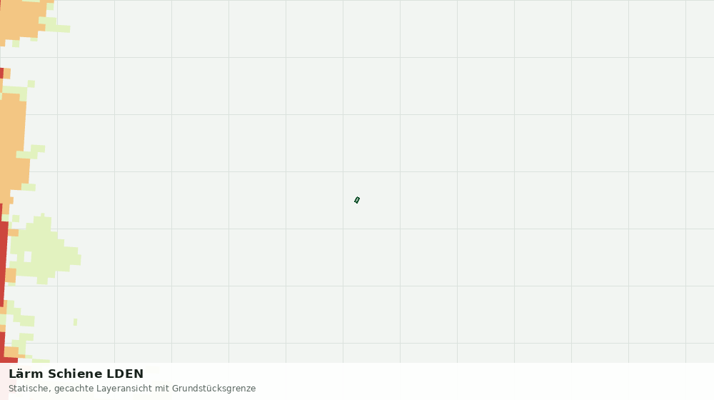 Statische Kartenansicht: Lärm Schiene LDEN