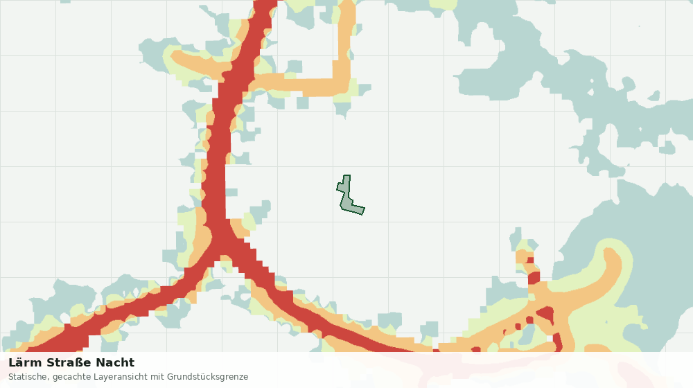Statische Kartenansicht: Lärm Straße Nacht