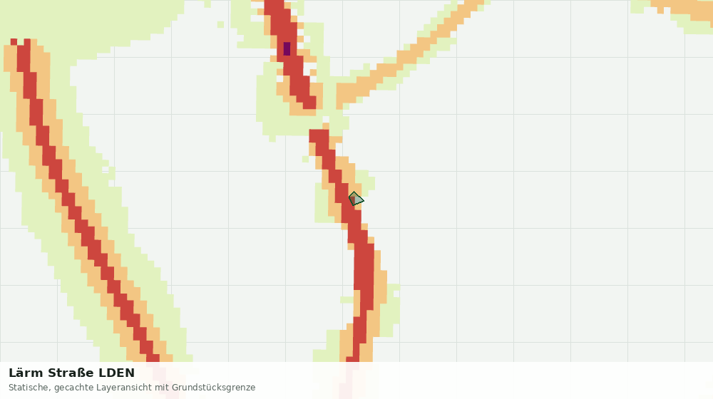 Statische Kartenansicht: Lärm Straße LDEN