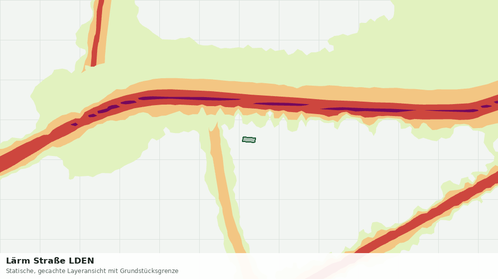 Statische Kartenansicht: Lärm Straße LDEN