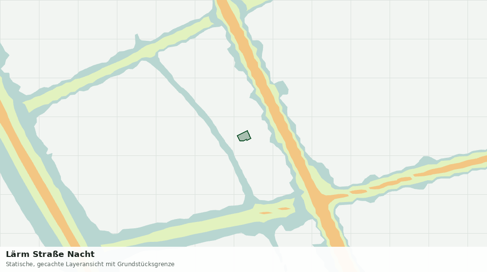 Statische Kartenansicht: Lärm Straße Nacht