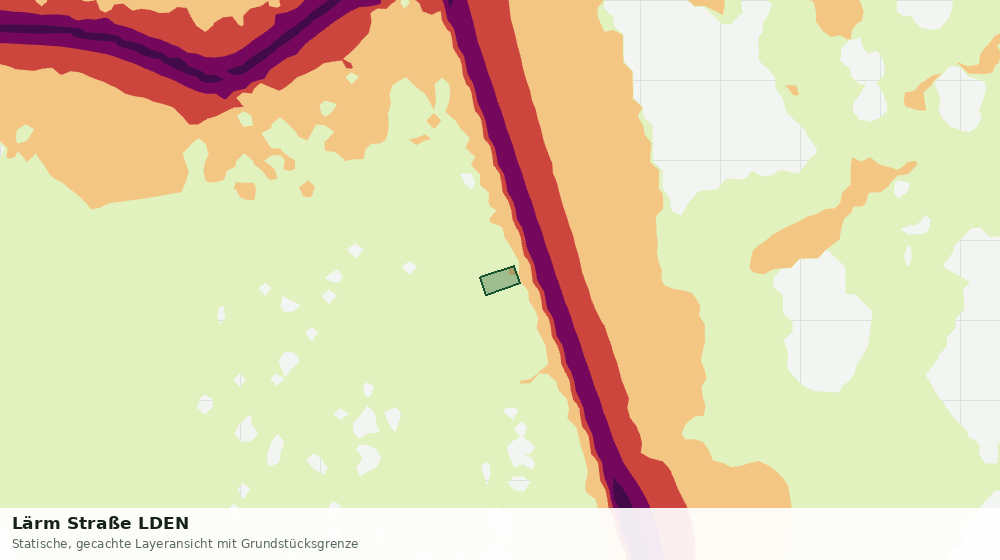 Statische Kartenansicht: Lärm Straße LDEN