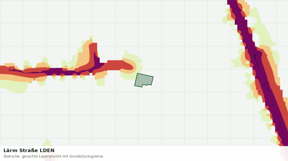 Statische Kartenansicht: Lärm Straße LDEN