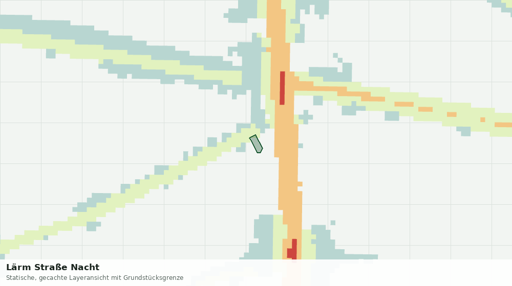 Statische Kartenansicht: Lärm Straße Nacht