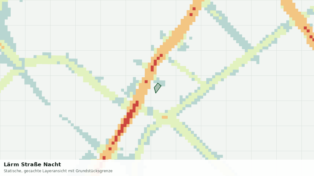 Statische Kartenansicht: Lärm Straße Nacht
