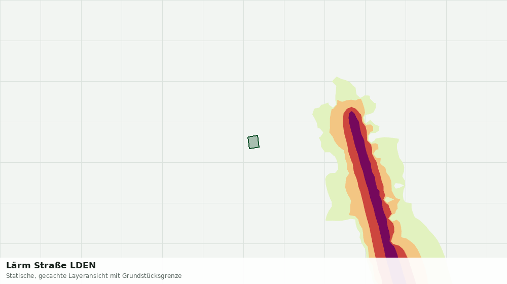 Statische Kartenansicht: Lärm Straße LDEN