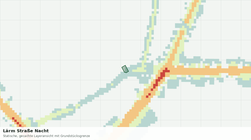 Statische Kartenansicht: Lärm Straße Nacht
