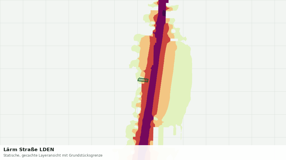 Statische Kartenansicht: Lärm Straße LDEN