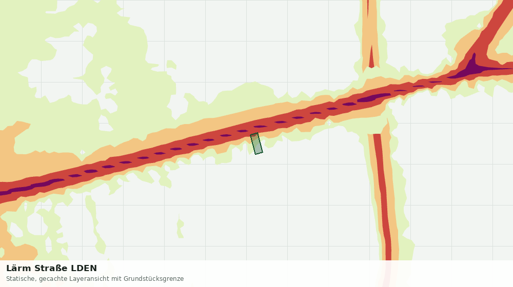 Statische Kartenansicht: Lärm Straße LDEN