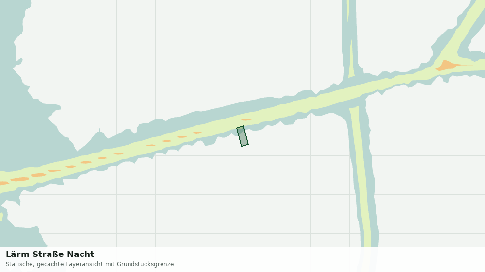Statische Kartenansicht: Lärm Straße Nacht