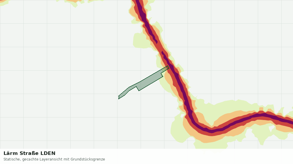 Statische Kartenansicht: Lärm Straße LDEN