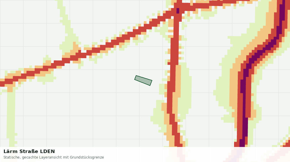 Statische Kartenansicht: Lärm Straße LDEN