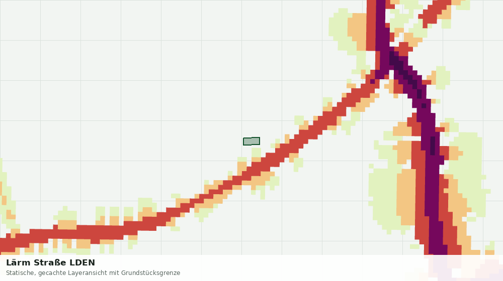 Statische Kartenansicht: Lärm Straße LDEN