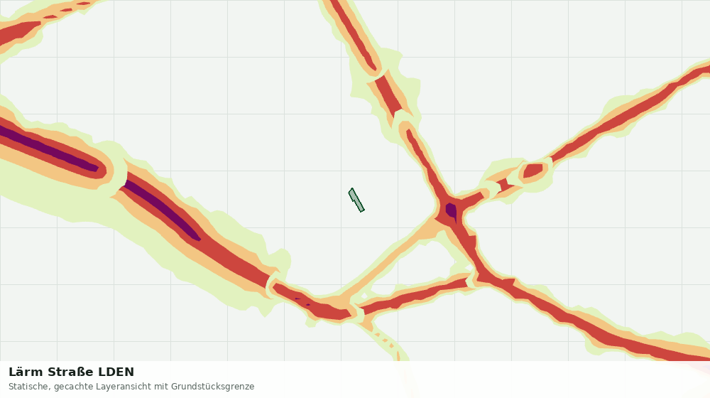 Statische Kartenansicht: Lärm Straße LDEN