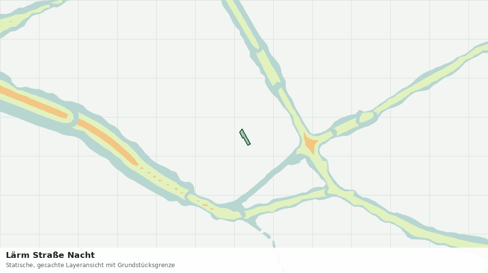 Statische Kartenansicht: Lärm Straße Nacht