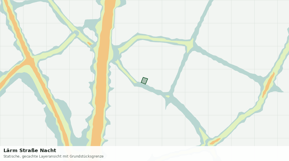 Statische Kartenansicht: Lärm Straße Nacht